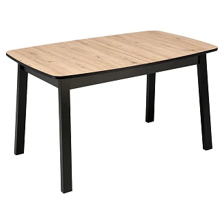 Matbord Förlängning <strong>Lynden</strong>  Artisan Ek, Svart 130x80 cm