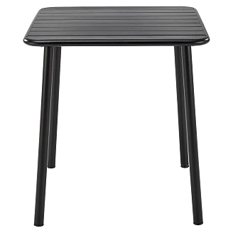 Trädgårdsbord Boxen Svart 70x70 cm