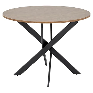 Matbord <strong>Munli</strong>  Valnöt, Svart Ø100 cm