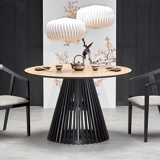 Matbord <strong>Miyen</strong>  Naturlig Ek 120x120 cm