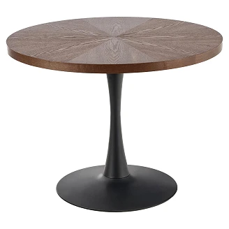 Matbord <strong>Carvon</strong>  Valnöt, Svart 100x100 cm