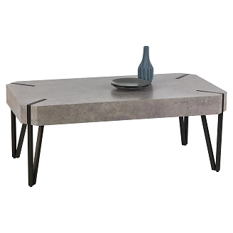 Soffbord <strong>Emyla</strong>  Betong, Svart 110x110 cm