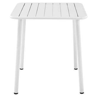 Trädgårdsbord <strong>Nanzor</strong>  Vit 70x70 cm