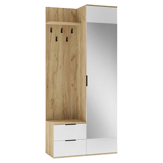 Garderobspanel <strong>Kevlor</strong>  Guld Ek, Vit 45x100 cm