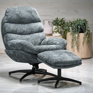 Loungefåtölj <strong>Ryvon</strong>  Blå 90x80 cm