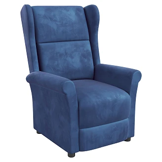 Loungefåtölj <strong>Agvon</strong>  Mörkblå 92x75 cm