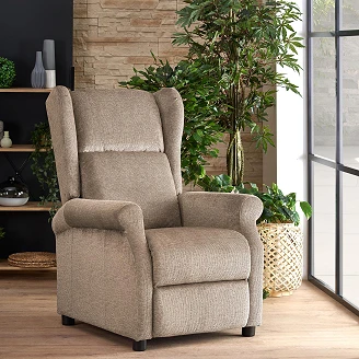 Loungefåtölj <strong>Agvon</strong>  Ljusbeige 92x75 cm