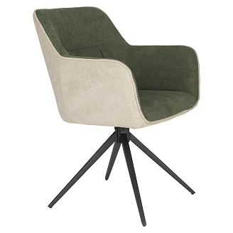 Stol med Armstöd <strong>Jaxon</strong>  Beige, Grön
