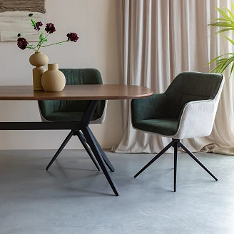 Stol med Armstöd <strong>Jaxon</strong>  Beige, Grön