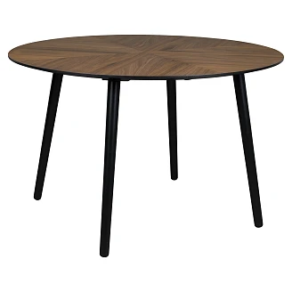 Dutchbone Matbord <strong>Clover</strong>  Valnöt Ø 120 cm