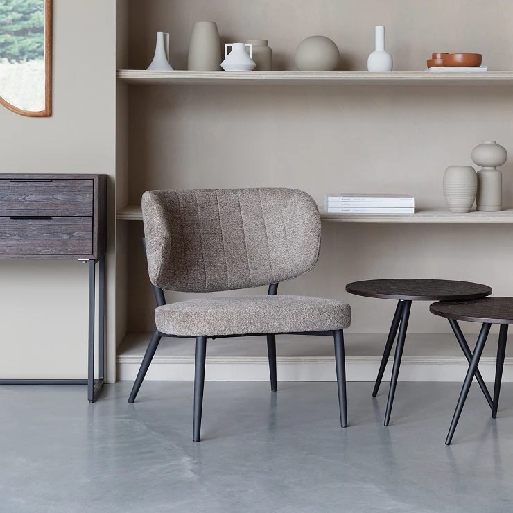 Loungefåtölj Mavi Brun