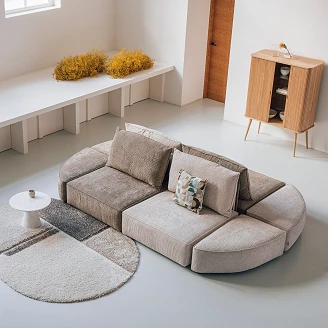 Zuiver Soffa Element med Rygg 1.5-sits <strong>Hunter</strong>  Sand