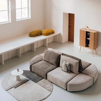 Zuiver Soffa Element med Armstöd Vänster <strong>Hunter</strong>  Sand