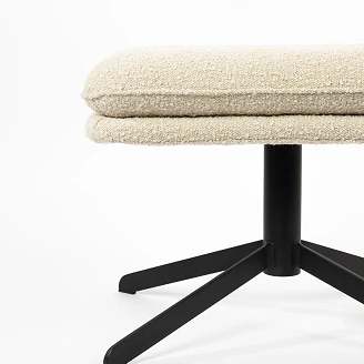 Zuiver Sittpuff <strong>Tyler</strong>  Vit 44.5 cm