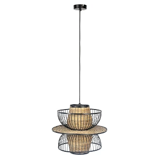 Hängande Lampa L <strong>Tinos</strong>  Svart