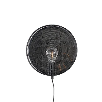 Vägglampa <strong>Lefkada</strong>  Svart