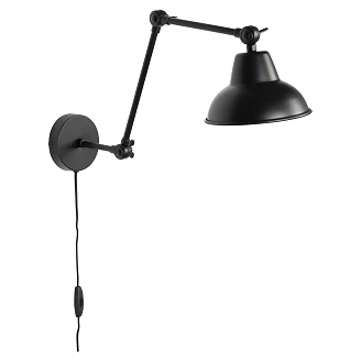Vägglampa <strong>Teruel</strong>  Svart
