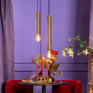 Bold Monkey Hängande Lampa M <strong>Sweet Mesh</strong>  Guld
