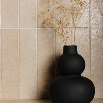 Kakel <strong>Avelo</strong>  Ribbad Beige Matt-Blank 60x120 cm
