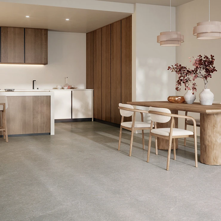 Klinker Uno Gråbeige Matt 100x100 cm