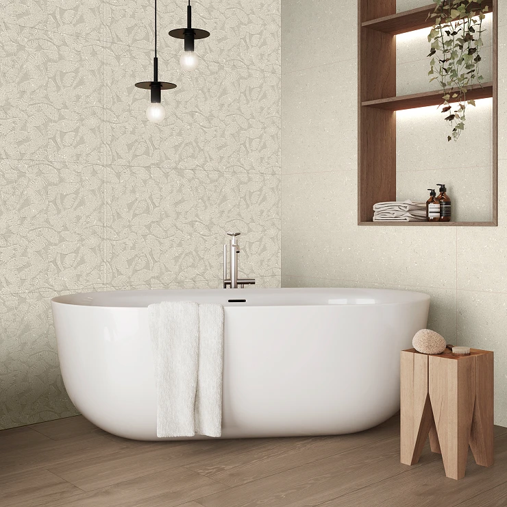 Kakel Washi Cream Matt 60x120 cm