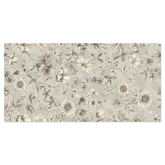Kakel <strong>Washi</strong>  Cream Blommor Matt 60x120 cm