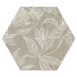 Hexagon Klinker <strong>Koto</strong>  Blommor Matt 14x16 cm
