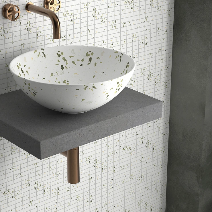 Dune Mosaik Klinker Fragmenta Verde Matt 28.6x30.5 cm