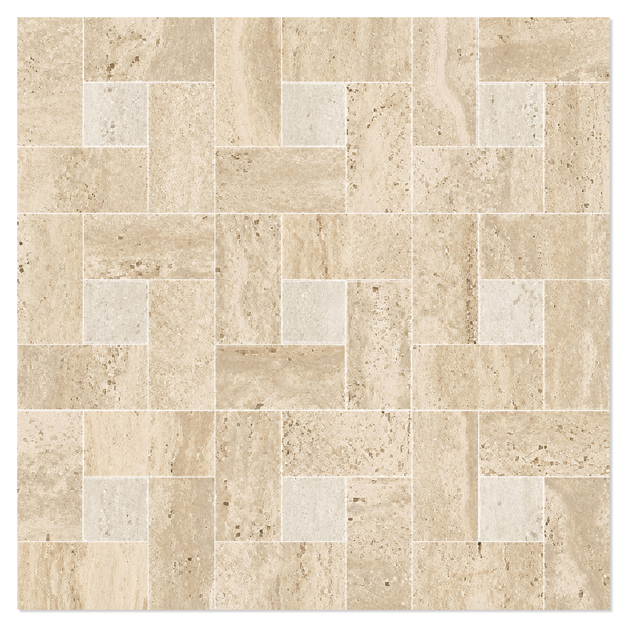 Mosaik Klinker Tivora Mandel-Elfenben Moduler Matt 30x30 cm