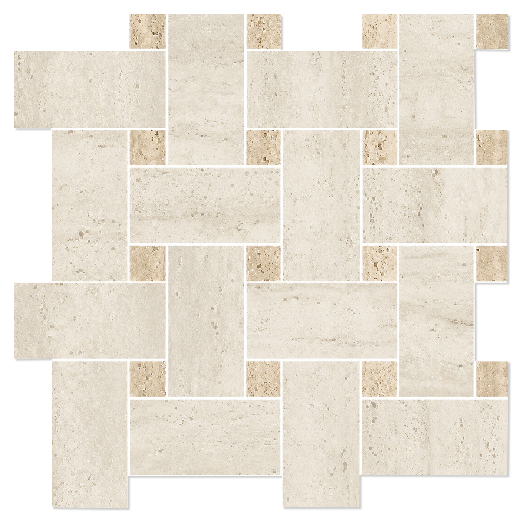 Mosaik Klinker Tivora Elfenben Knit Matt 30x30 cm