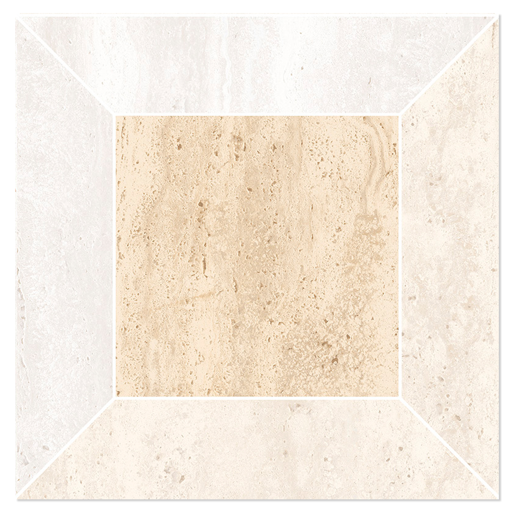 Mosaik Klinker Tivora Blanda Mandel-Vit Matt 30x30 cm