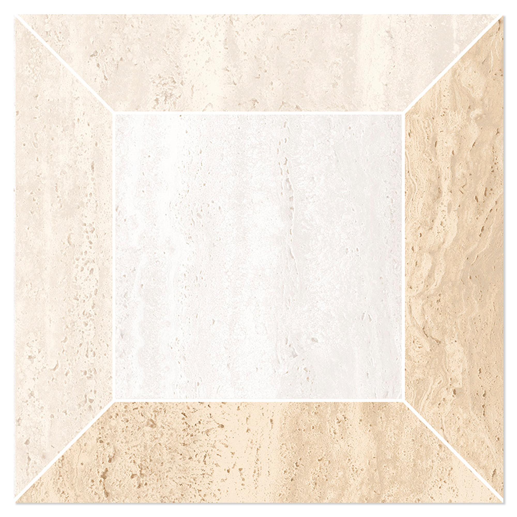 Mosaik Klinker Tivora Blanda Vit-Elfenben Matt 30x30 cm