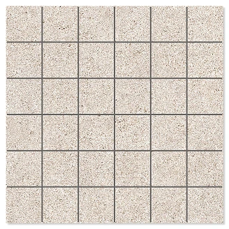 Mosaik Klinker <strong>Alvar</strong>  Soft Beige Matt 30x30 (5x5) cm