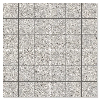 Mosaik Klinker <strong>Alvar</strong>  Soft Grå Matt 30x30 (5x5) cm