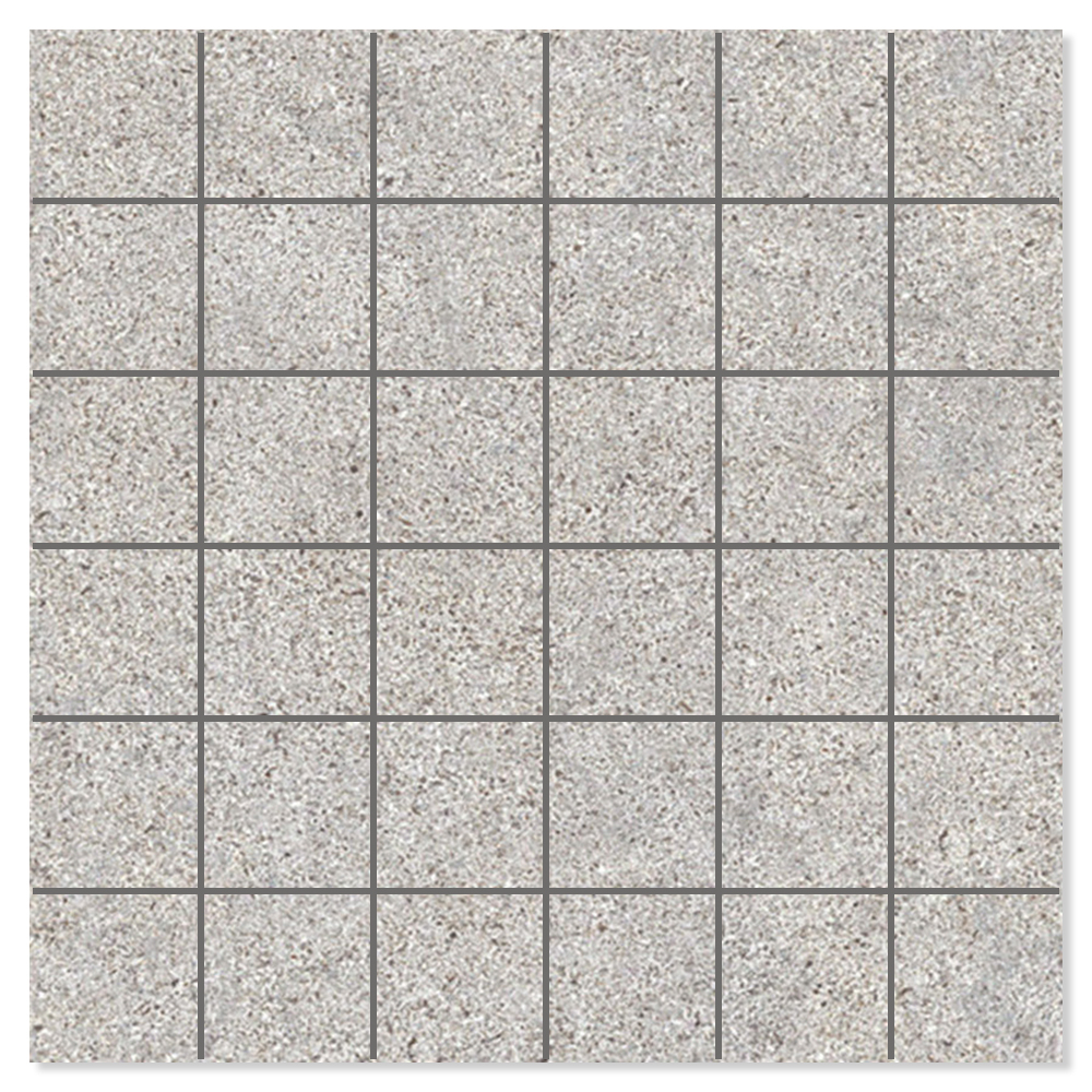 Mosaik Klinker Alvar Soft Grå Matt 30x30 (5x5) cm