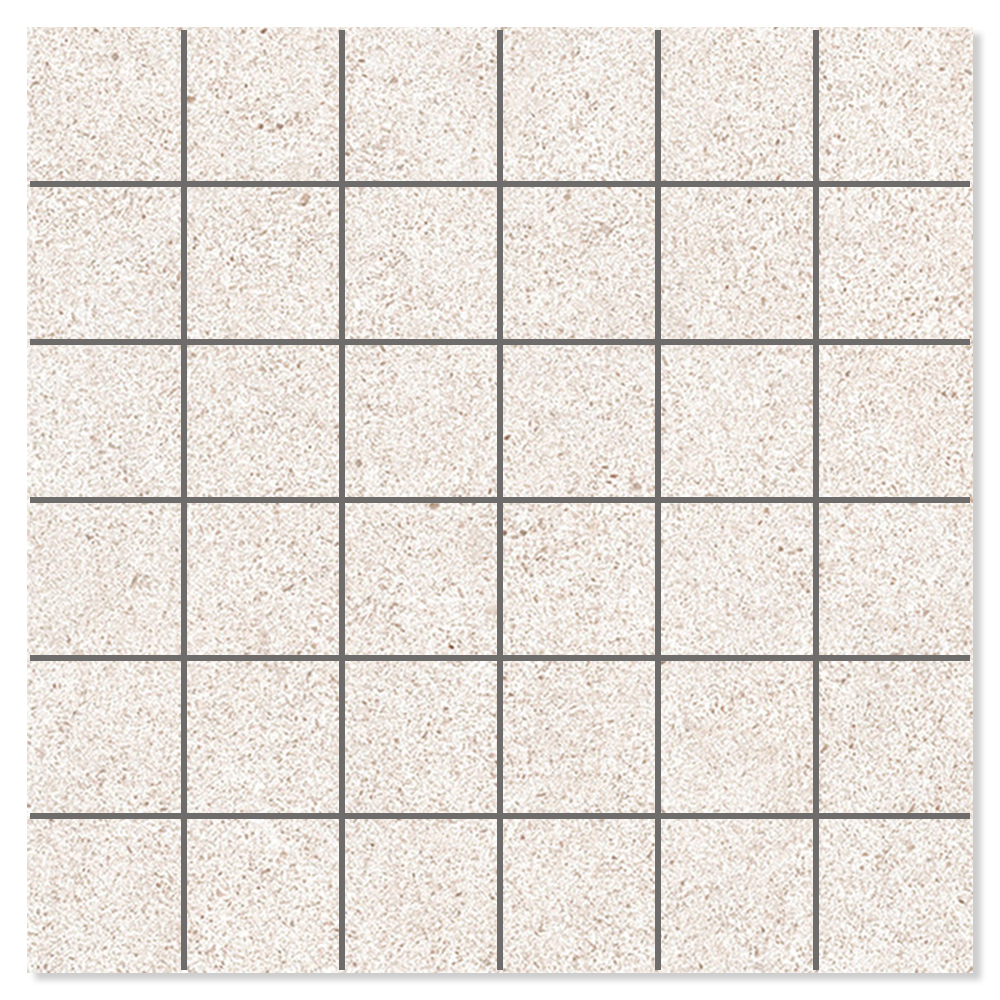 Mosaik Klinker Alvar Soft Ljusbeige Matt 30x30 (5x5) cm