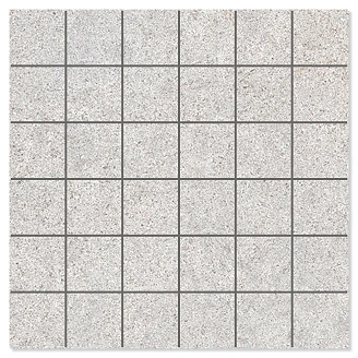 Mosaik Klinker <strong>Alvar</strong>  Soft Ljusgrå Matt 30x30 (5x5) cm
