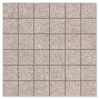 Mosaik Klinker <strong>Alvar</strong>  Soft Taupe Matt 30x30 (5x5) cm