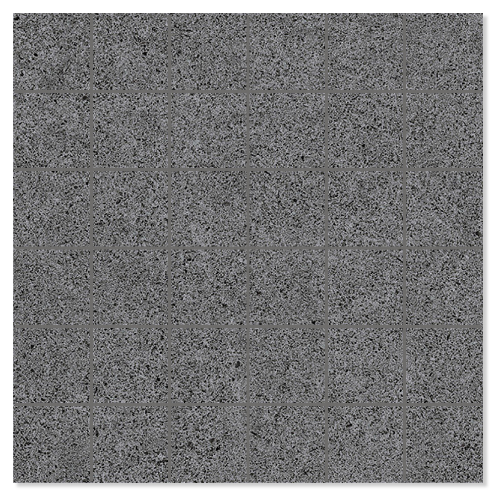 Mosaik Klinker Alvar Soft Svart Matt 30x30 (5x5) cm