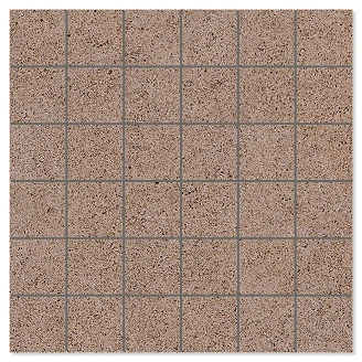Mosaik Klinker <strong>Alvar</strong>  Soft Brun Matt 30x30 (5x5) cm