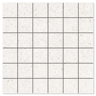 Mosaik Klinker <strong>Alvar</strong>  Natural Vit Matt 30x30 (5x5) cm