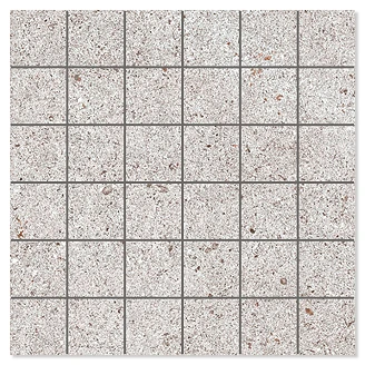 Mosaik Klinker <strong>Alvar</strong>  Natural Ljusgrå Matt 30x30 (5x5) cm