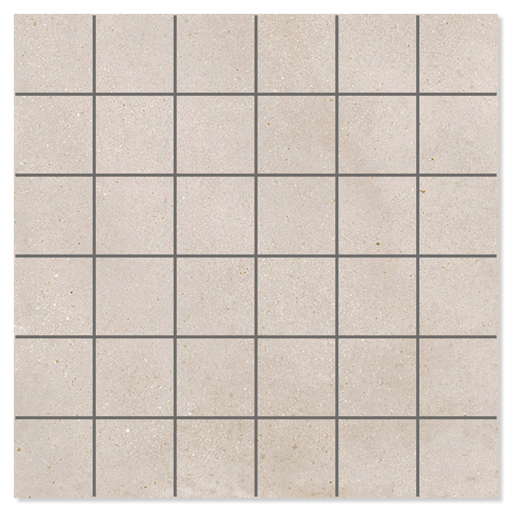 Mosaik Klinker Alvar Raw Beige Matt 30x30 (5x5) cm