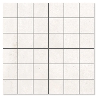 Mosaik Klinker <strong>Alvar</strong>  Raw Vit Matt 30x30 (5x5) cm