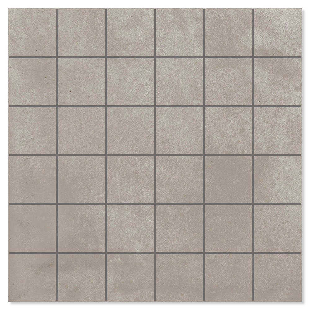 Mosaik Klinker Alvar Raw Grå Matt 30x30 (5x5) cm