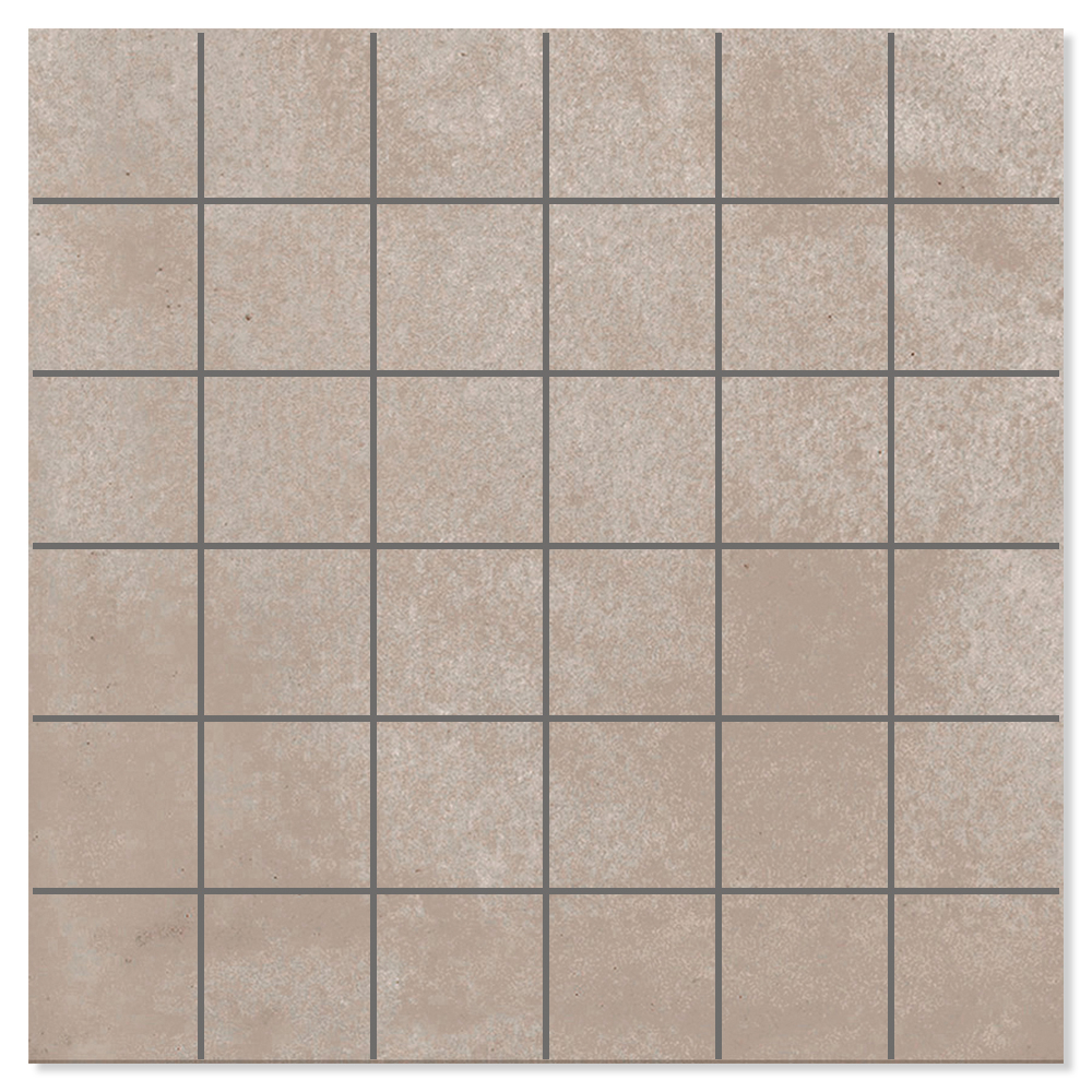 Mosaik Klinker Alvar Raw Taupe Matt 30x30 (5x5) cm