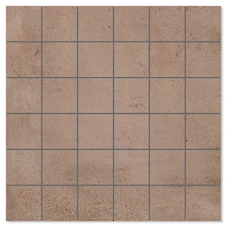 Mosaik Klinker <strong>Alvar</strong>  Raw Brun Matt 30x30 (5x5) cm