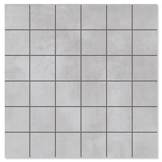 Mosaik Klinker <strong>Delicate</strong>  Ljusgrå Matt 30x30 (5x5) cm