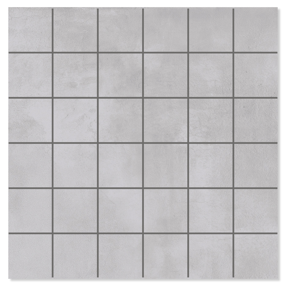 Mosaik Klinker Delicate Ljusgrå Matt 30x30 (5x5) cm