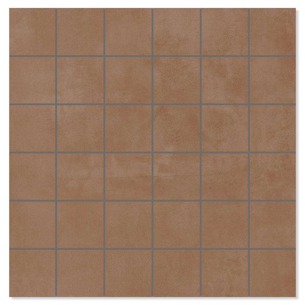 Mosaik Klinker Delicate Brun Matt 30x30 (5x5) cm